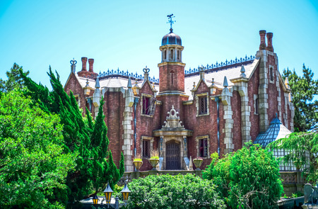 CHIBA, JAPAN: Haunted Mansion attraction in Fantasyland, Tokyo Disneylandのeditorial素材