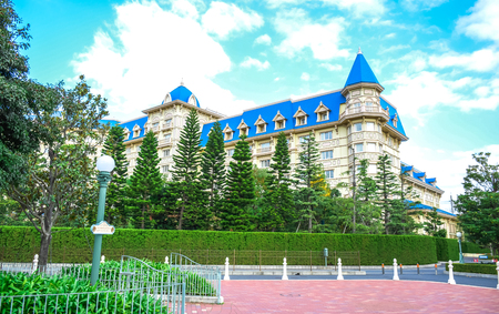 CHIBA, JAPAN: View of Tokyo Disneyland Hotel located in Tokyo Disney Resort, Urayasu, Chiba, Japanのeditorial素材