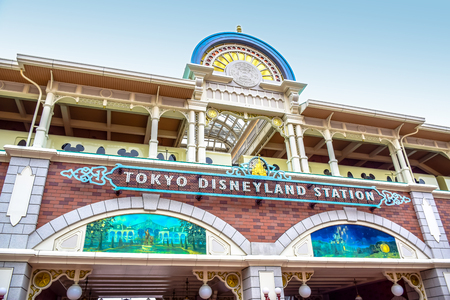 CHIBA, JAPAN: Tokyo Disneyland Resort monorail station, Urayasu, Chiba, Japanのeditorial素材