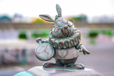 CHIBA, JAPAN: Rabbit character statue at Tokyo Disney Resort, Urayasu, Japanのeditorial素材