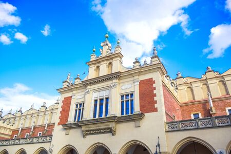 Krakow's Cloth Hall building, the central feature of main market square in the Krakow Old Town, Polandのeditorial素材
