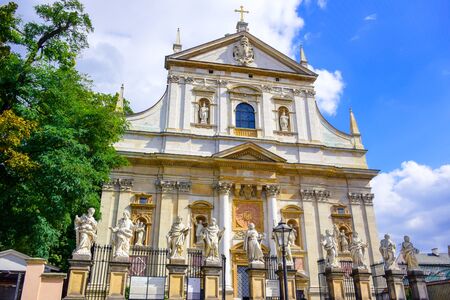 Saints Peter and Paul Church, a Roman Catholic, Polish Baroque church located at Grodzka street in Old Town district of Krakow, Polandのeditorial素材