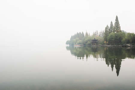 Nature of the West Lake (Xi hu lake) is a freshwater lake in Hangzhou. UNESCO World Heritage Site (West Lake Cultural Landscape of Hangzhou)のeditorial素材