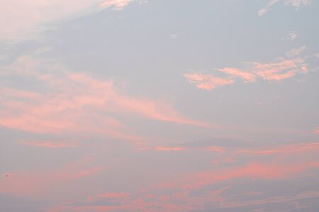 Perfect pink sky. Spring Background. Sky background and pastel color.の写真素材