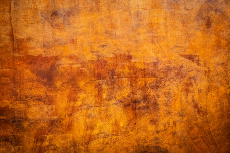 Brown orange Red texture from stucco ventiano. Textured stucco in bright terracotta.の写真素材