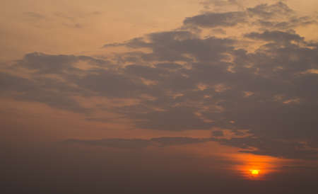 Sunset, Sunrise Summer Landscape.Beautiful Natureの写真素材