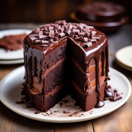 Rich Chocolate Fudge Cake for Ultimate Chocolate Loversの素材
