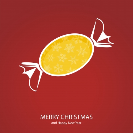 Symbols of Christmas and New Year of form candyのイラスト素材