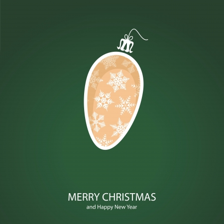 Symbols of Christmas and New Year of form pine coneのイラスト素材