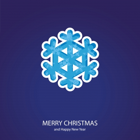 Symbols of Christmas and New Year of form snowflakeのイラスト素材