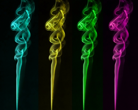 colorful smokeの写真素材