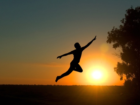 man jumpingの写真素材