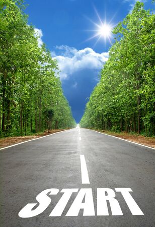 road startの写真素材