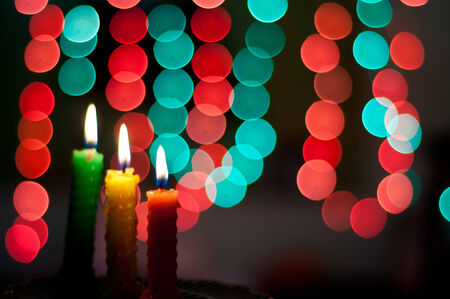 Burning candleの写真素材