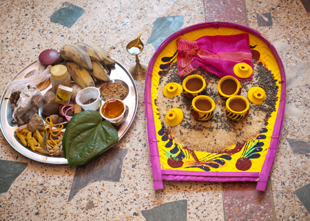 indian wedding ritual                            の写真素材