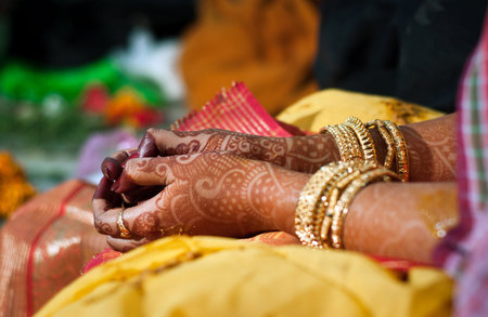 indian wedding ritual                  の写真素材