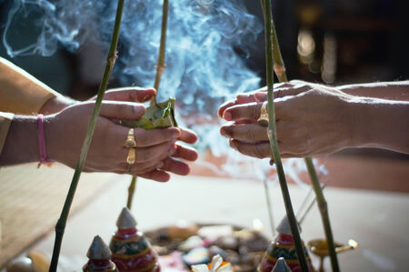 indian wedding ritual                  の写真素材