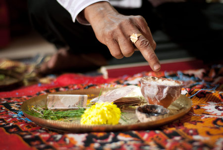 Indian wedding ritualsの写真素材
