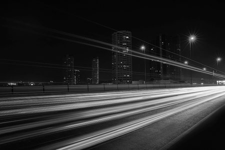 Lighting on the street at night