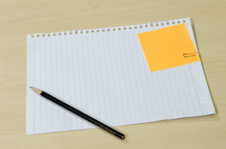 note book and Message short letter.