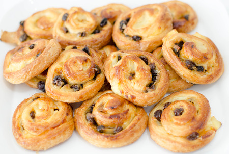Fresh Sweet Homemade Cinnamon Rollsの写真素材