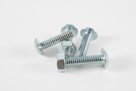 screw on a white background .の写真素材
