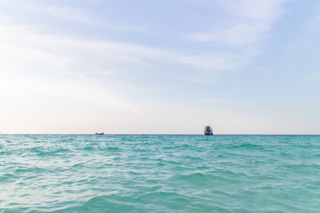 Fishing boats in the tropical sea island. Thailandの写真素材