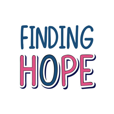 find hope - inspire motivational quote. Hand drawn beautiful lettering. Print for inspirational poster, t-shirt, bag, cups, card, flyer, sticker, badge. Cute and funny vector signのイラスト素材