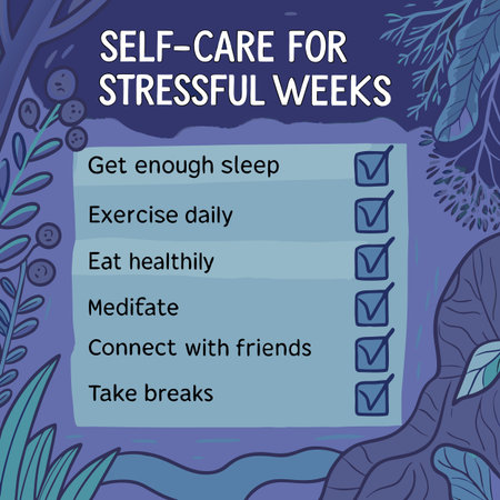 Self Care For Stress Wishes. Inspirational Motivational Quote.
