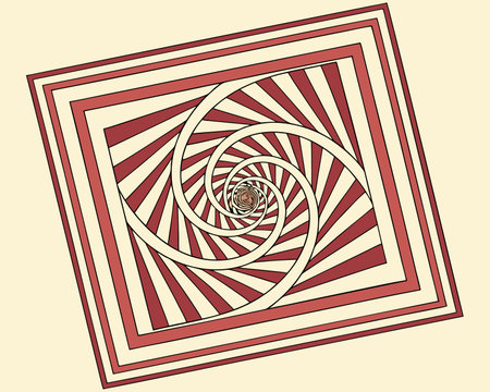 Spiral design element. Geometric pattern. Vector illustration.のイラスト素材