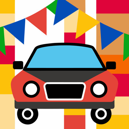 Car design over colorful background, vector illustration eps10 graphic.のイラスト素材