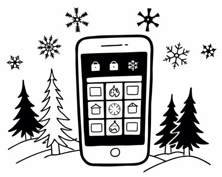 cute little boy reading a book in the camp vector illustration designのイラスト素材