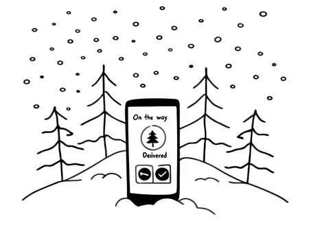 Black and white vector illustration of a clipboard with a checklist and coins.のイラスト素材