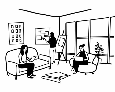 People design, Working occupation person job corporate employee and service theme Vector illustrationのイラスト素材