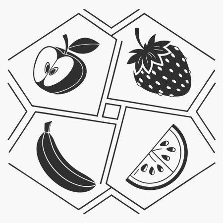 Fruits design over white background, vector illustration eps10.のイラスト素材