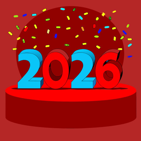 Happy New Year 2020. Greeting card. Vector illustration.