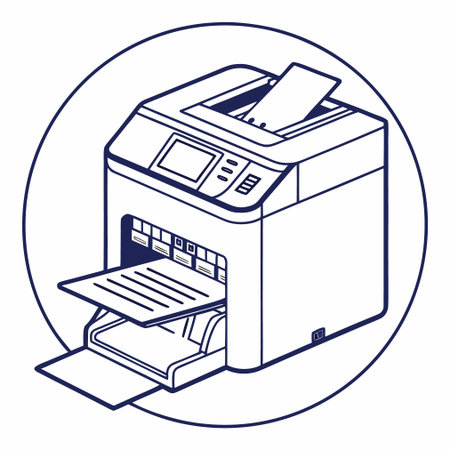 Printer icon. Isometric illustration of printer vector icon for web