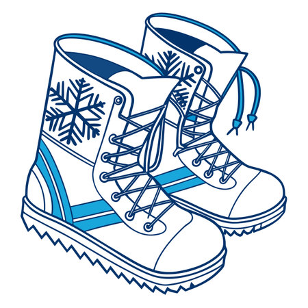 Winter boots icon. Cartoon illustration of winter boots vector icon for webのイラスト素材