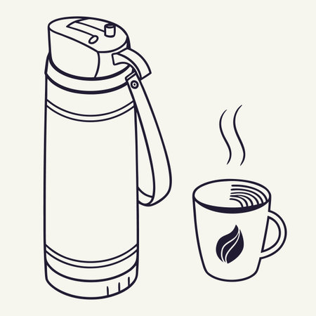 Coffee design over beige  background, vector illustration.のイラスト素材