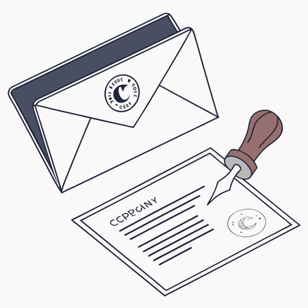 Envelope design over white background, vector illustration eps10