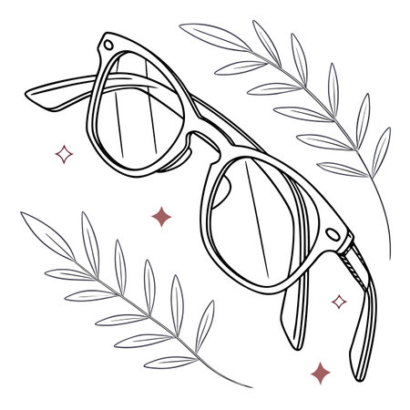 Sunglasses. Sunglasses on a white background. Vector illustration.のイラスト素材