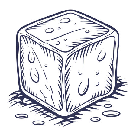 Dice. Hand drawn vector illustration. Isolated on white background.のイラスト素材