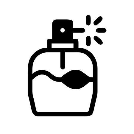 Perfume Bottle Icon Vector. Outline Perfume Bottle Sign. Isolated Contour Symbol Illustrationのイラスト素材