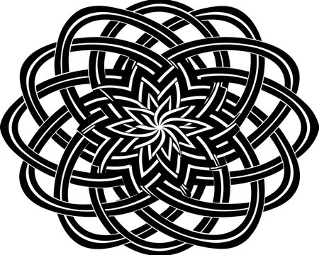 Celtic pattern on a white background. Vector illustration for designのイラスト素材