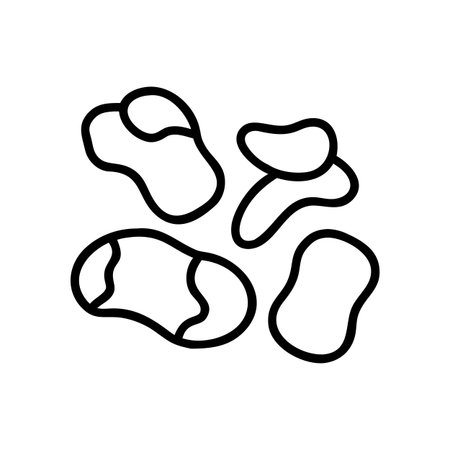 Footprint icon vector. A thin line sign. Isolated contour symbol illustrationのイラスト素材