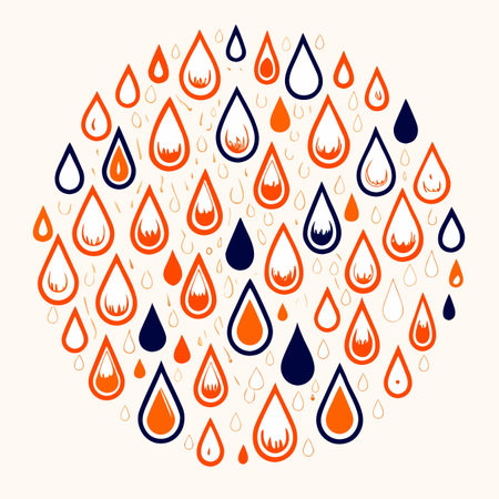 Water drop icon in circle form. Vector illustration for your design.のイラスト素材