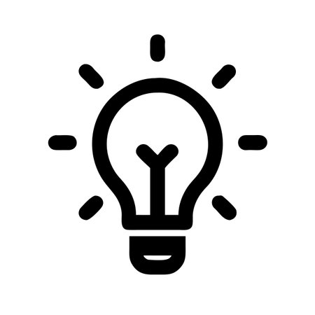 Light bulb icon vector. Lightbulb sign. Idea symbol.のイラスト素材