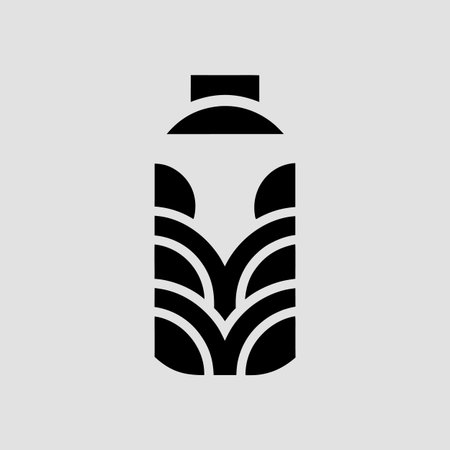 Sport bottle icon on gray background. Vector Illustration. EPS 10のイラスト素材
