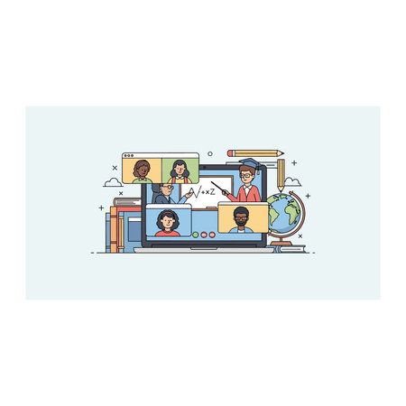 Hospital bed thin line icon set. Vector illustration. Isolated on white background.