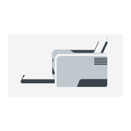 Printer icon. Flat illustration of printer vector icon for web design